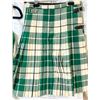 Image 2 : Vintage Highland Dance Costume – Green Velvet Vest & Matching Green Tartan Kilt