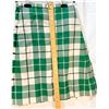 Image 3 : Vintage Highland Dance Costume – Green Velvet Vest & Matching Green Tartan Kilt