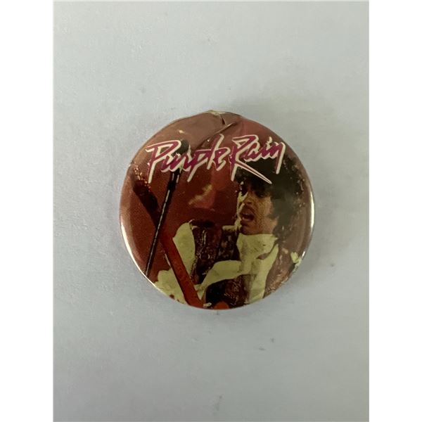 Purple Rain Prince Vintage Button Pin