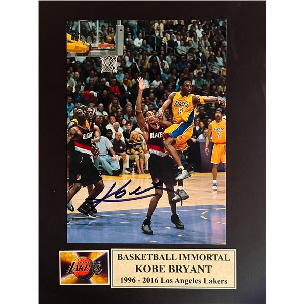 Kobe Bryant signed photo