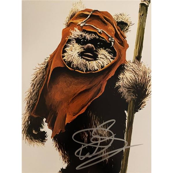 Star Wars Warwick Davis signed photo