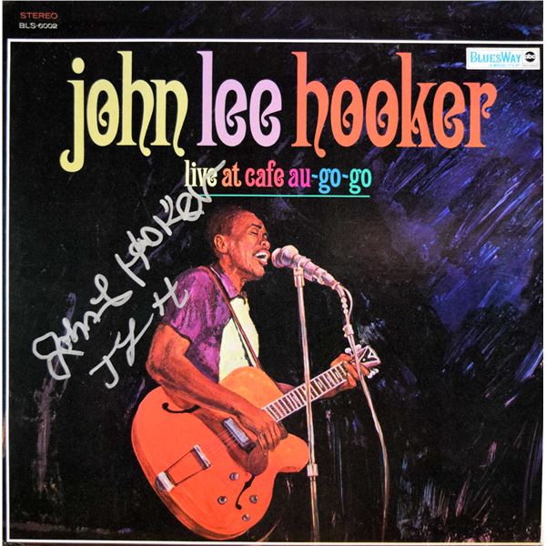 John Lee Hooker signed_x000d_ Live At Cafe Au-Go-Go