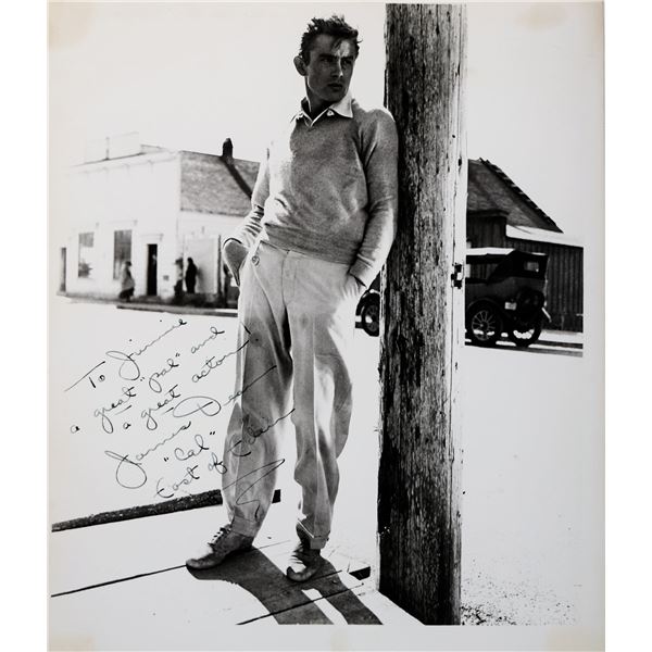 RARE James Dean signed movie still photo