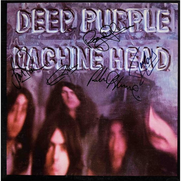 Deep Purple Machine Head signed album