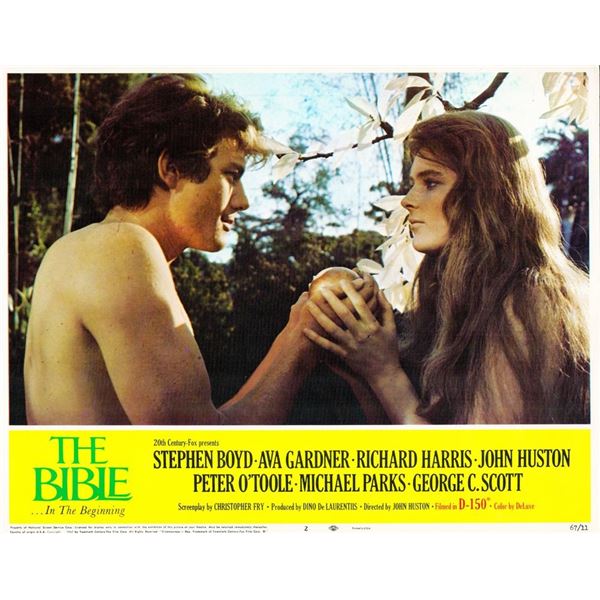 The Bible: In the Beginning.. 1966 original vintage lobby card