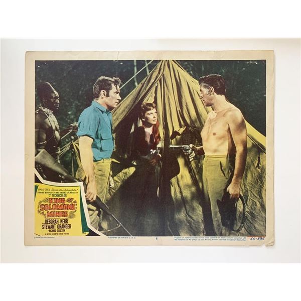 King Solomon's Mines original 1950 vintage lobby card
