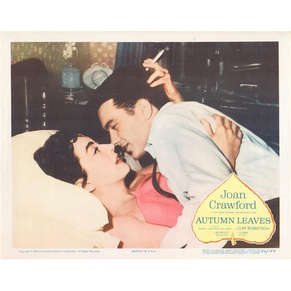 Autumn Leaves 1956 original vintage lobby card
