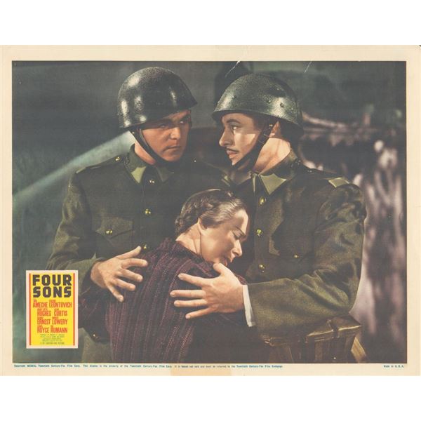 Four Sons _x000d_ 1940 original vintage lobby card