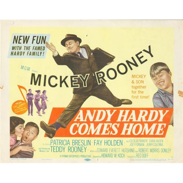 Andy Hardy Comes Home 1958 original vintage lobby card