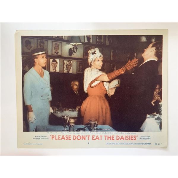 Please Don't Eat the Daisies original 1960 vintage lobby card