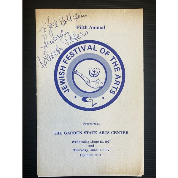 Roberta Peters Signed Program