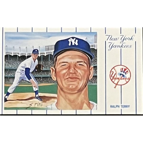 1961 New York Yankees Team Ralph Terry Postcard Series No.2. Card 6 of 12