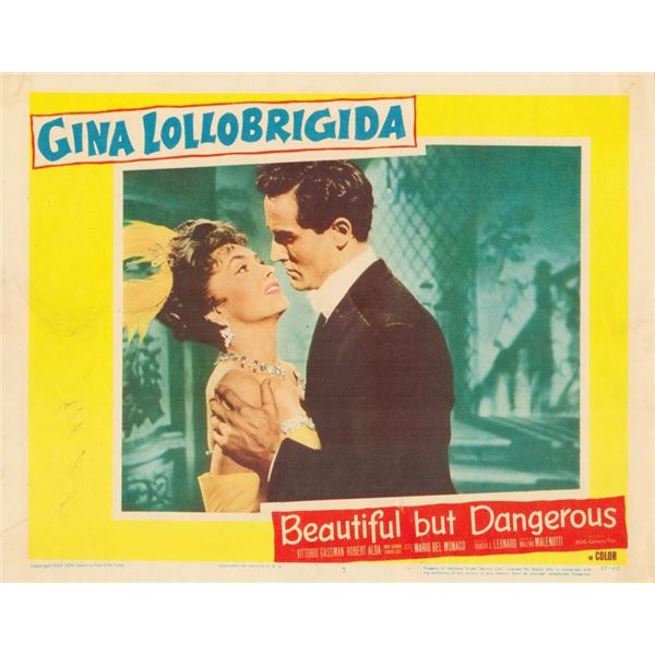 Beautiful But Dangerous 1957 original vintage lobby card