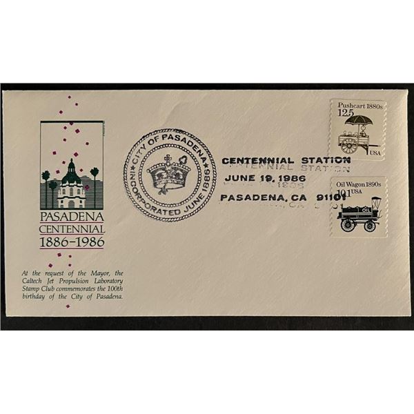 Pasadena Centennial First Day Cover
