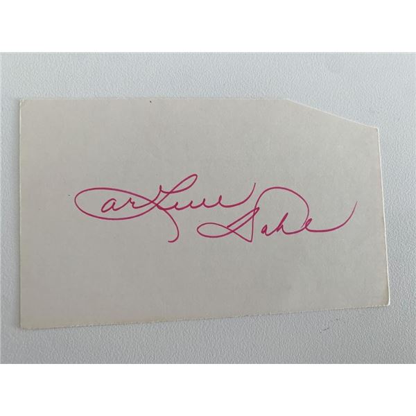 Arlene Dahl original signature