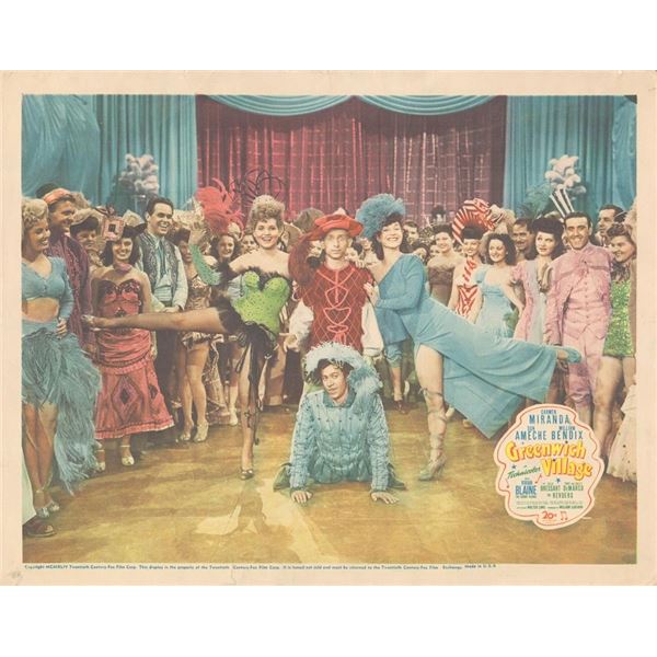 Greenwich Village 1944 original vintage lobby card