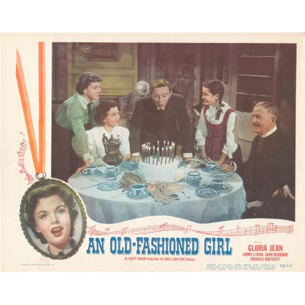 An Old-Fashioned Girl  1948 original vintage lobby card
