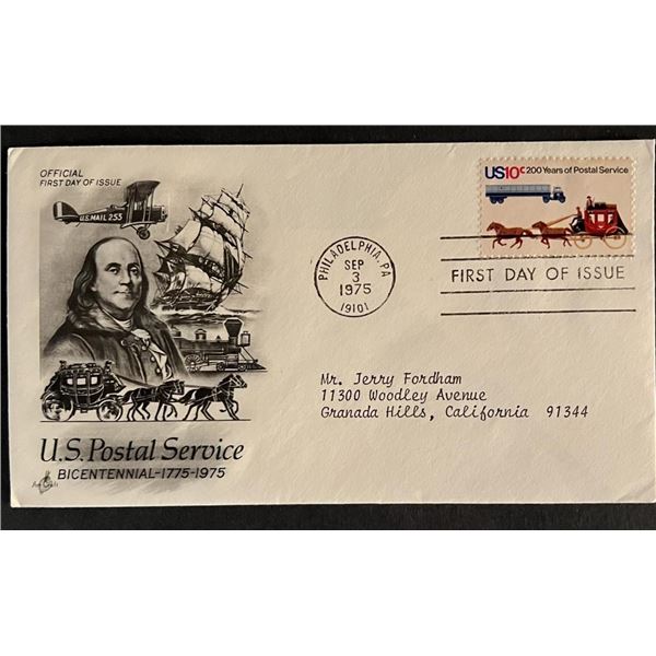 Postal Service First Day Cover