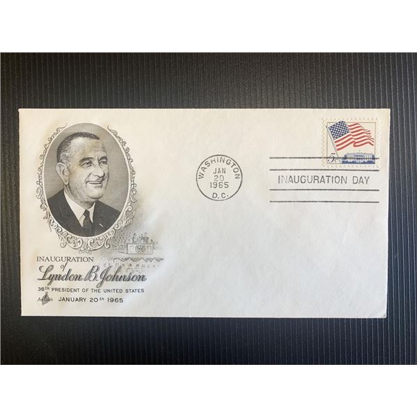 Lyndon B Johnson inaugurational first day cover