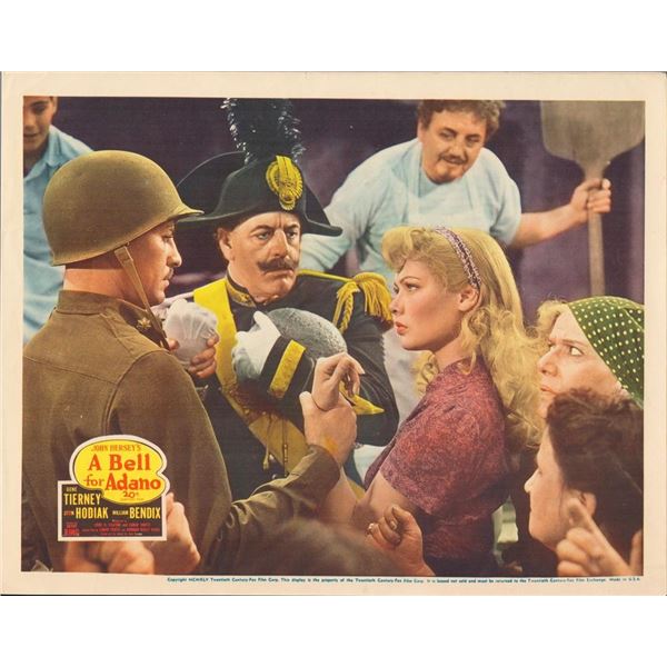 A Bell for Adano 1945 original vintage lobby card