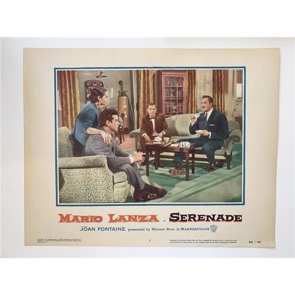 Serenade original 1956 vintage lobby card