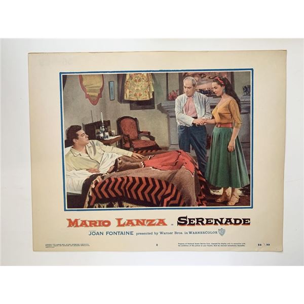 Serenade original 1956 vintage lobby card
