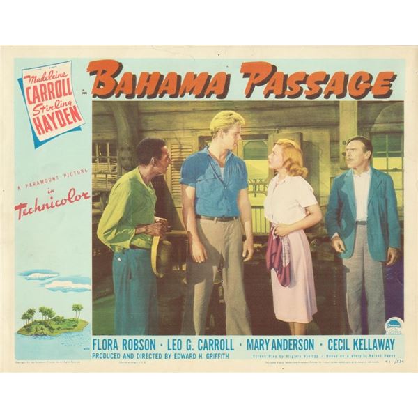 Bahama Passage 1941 original vintage lobby card