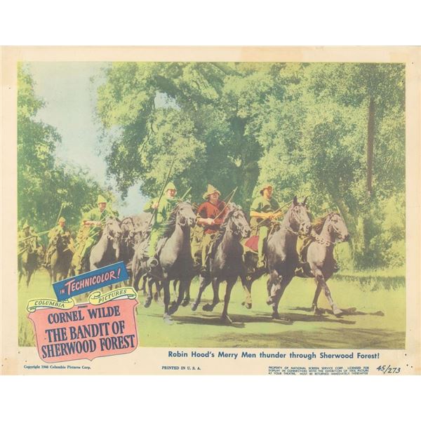 The Bandit of Sherwood Forest 1946 original vintage lobby card