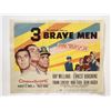Image 1 : Three Brave Men original 1956 vintage lobby card