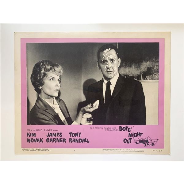 Boys Night Out original 1962 vintage lobby card