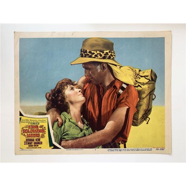 King Solomon's Mines original 1950 vintage lobby card