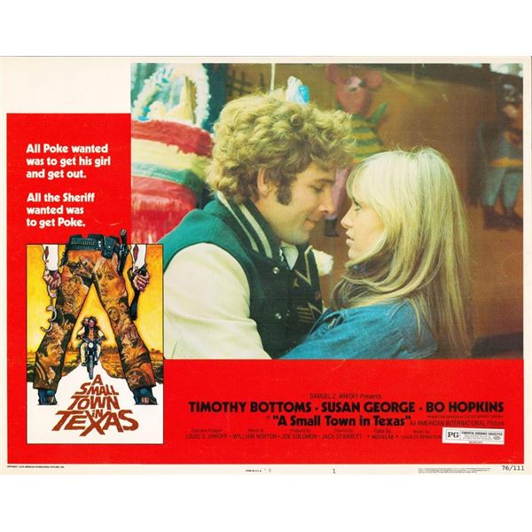 A Small Town in Texas 1976 original vintage lobby card