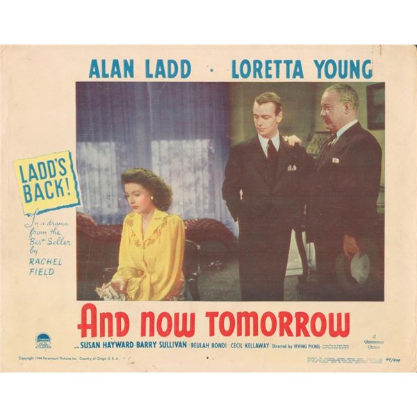 And Now Tomorrow _x000d_ 1944 original vintage lobby card