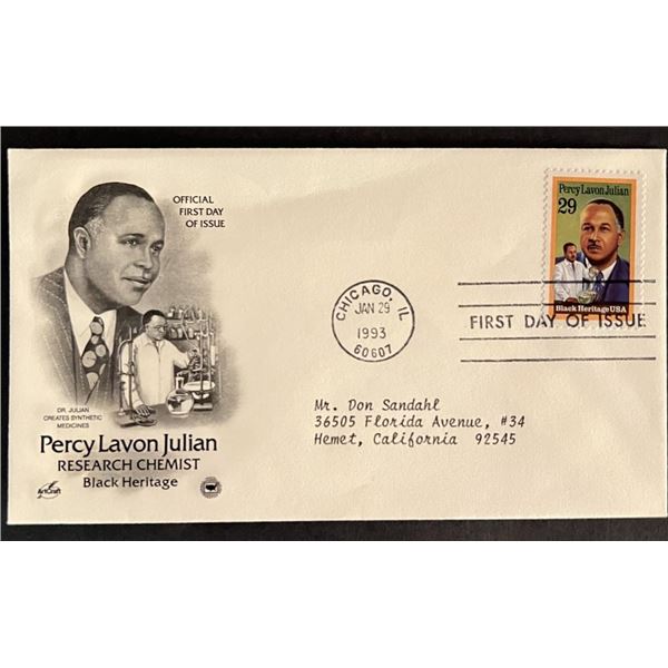 Percy Lavon Julian First Day Cover