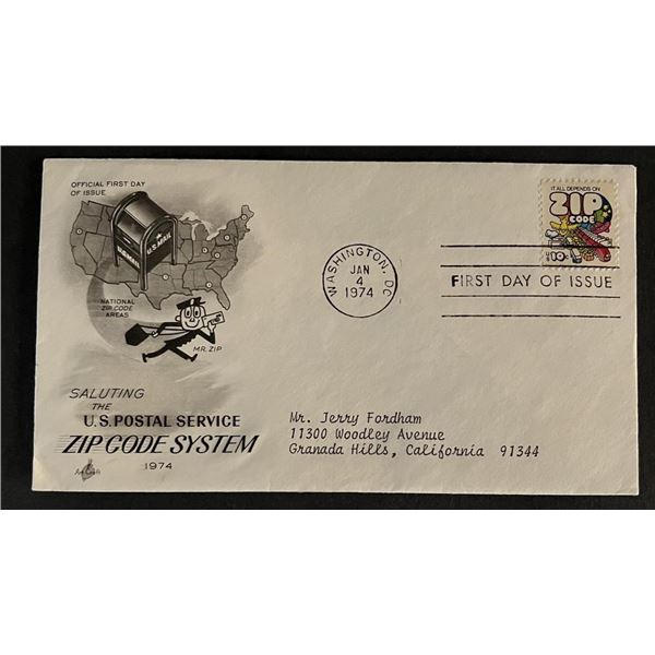 Zip Code System First Day Cover