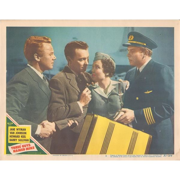 Three Guys Named Mike set of 8 original lobby cards