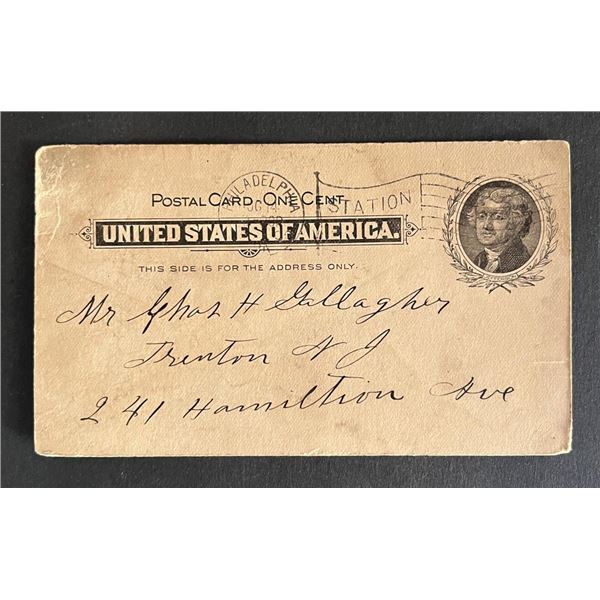 United States early 1900s post card