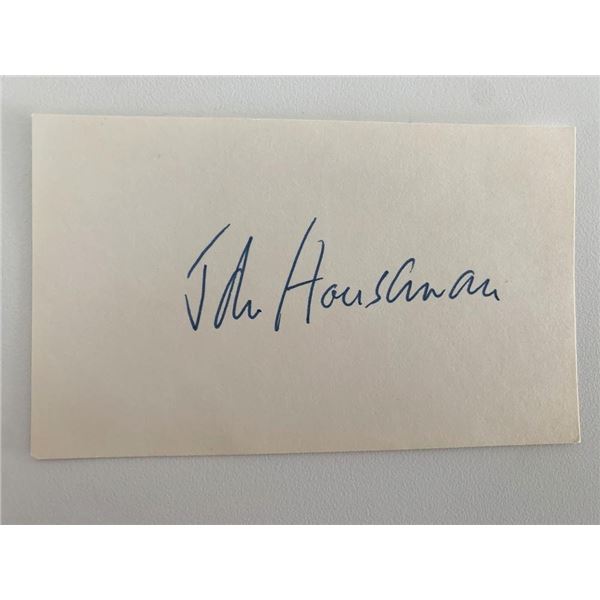 Citizen Kane actor John Houseman original signature