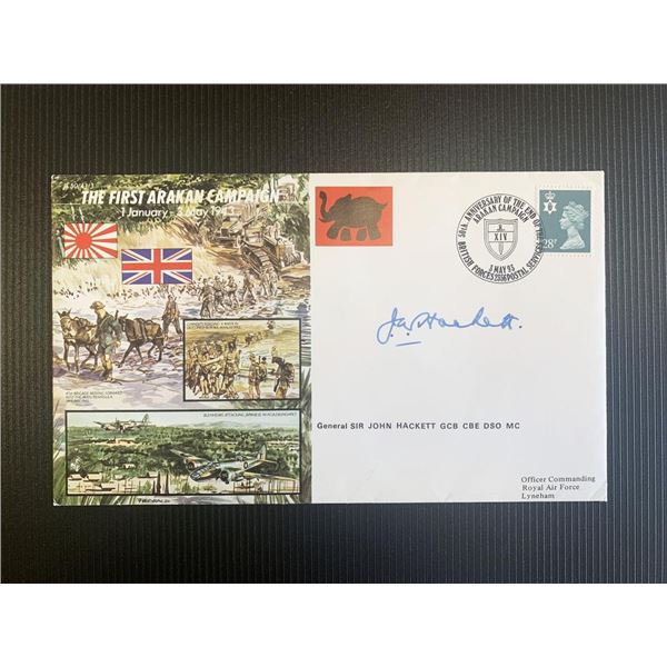 John Hackett signed first day cover