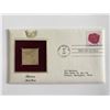 Image 1 : Flowers Red Rose Gold Stamp Replica First Day Cover