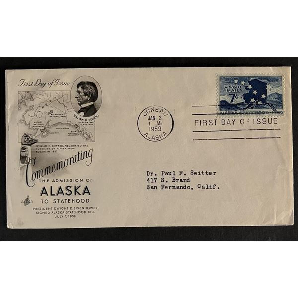 Alaska To  Statehood First Day Cover