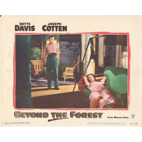 Beyond the Forest 1949 original vintage lobby card