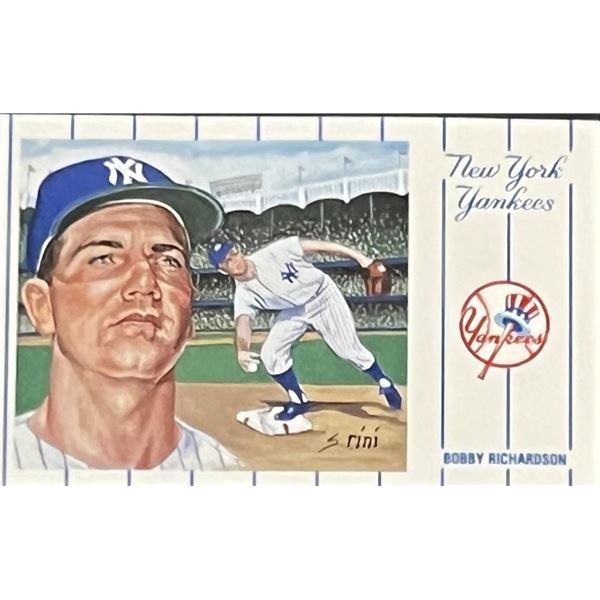 1961 New York Yankees Team Bobby Richardson Postcard Series No.1. Card 11 of 12