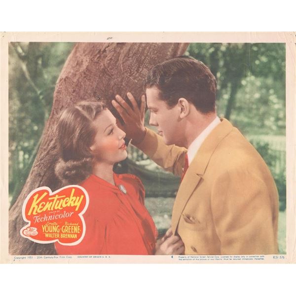 Kentucky 1951 original vintage lobby card