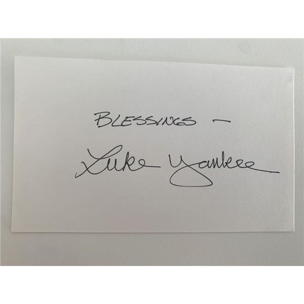 Luke Yankee original signature