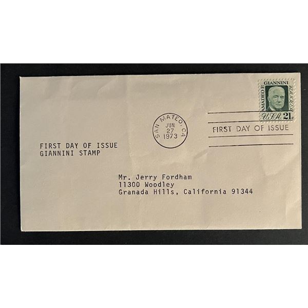 Giannini Stamp First Day Cover