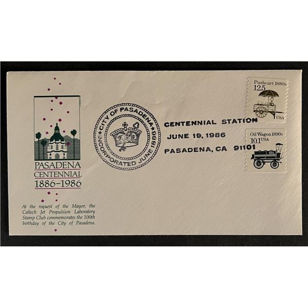 Pasadena Centennial First Day Cover