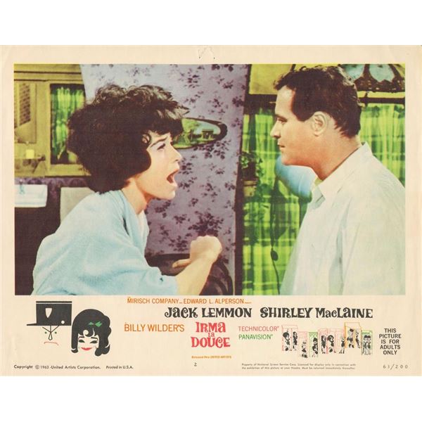 Irma la Douce 1963 original vintage lobby card