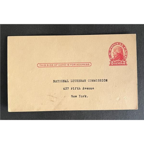 United States 1918 post card