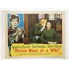 Image 1 : Never Wave at a Wac original 1953 vintage lobby card